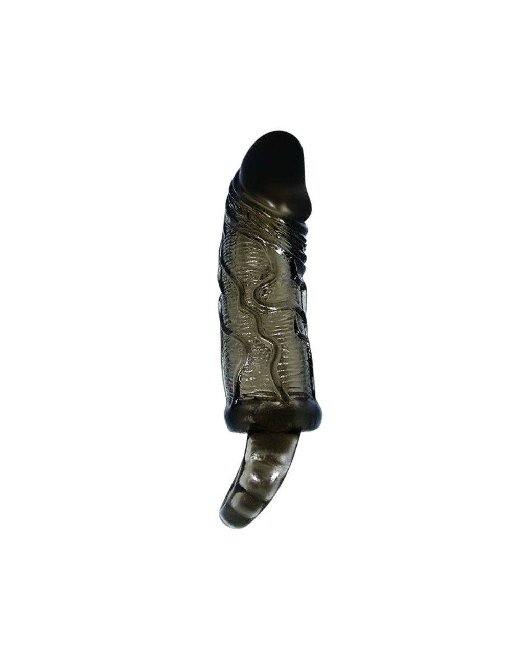 BAILE FUNDA EXTENSORA PENE CON STRAP PARA TESTICULOS NEGRO 13.5 CM BAILE FUNDA EXTENSORA PENE CON STRAP PARA TESTICULOS NEGRO 13.5 CM