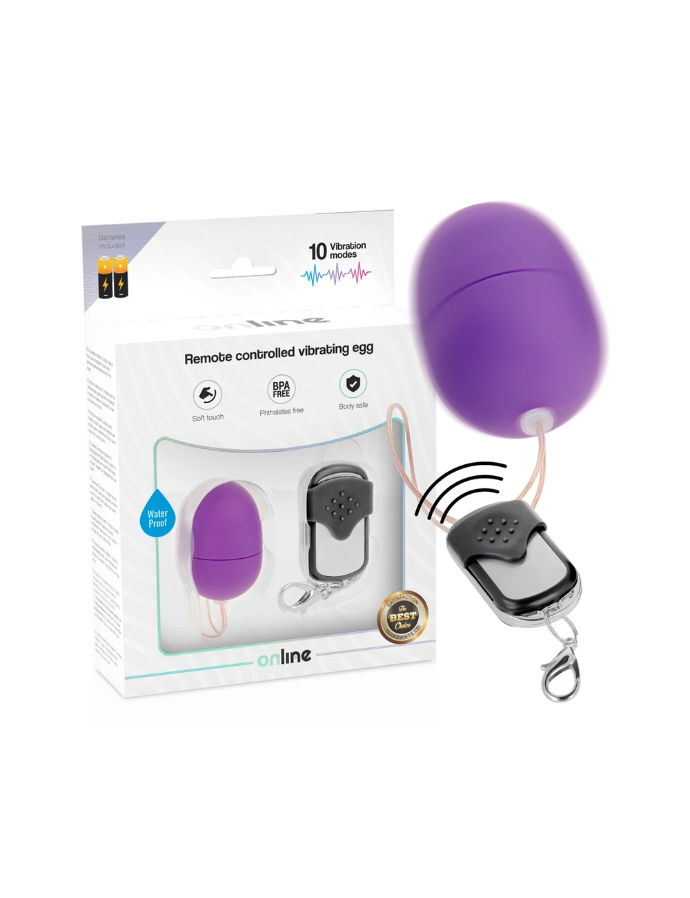 OVO VIBRANTE DE CONTROLE REMOTO ONLINE - ROXO OVO VIBRANTE DE CONTROLE REMOTO ONLINE - ROXO