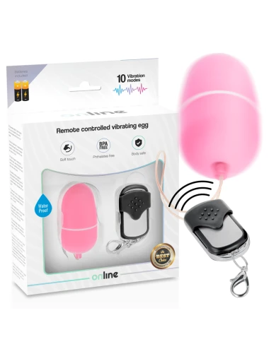 OVO VIBRANTE DE CONTROLE REMOTO ONLINE M - ROSA