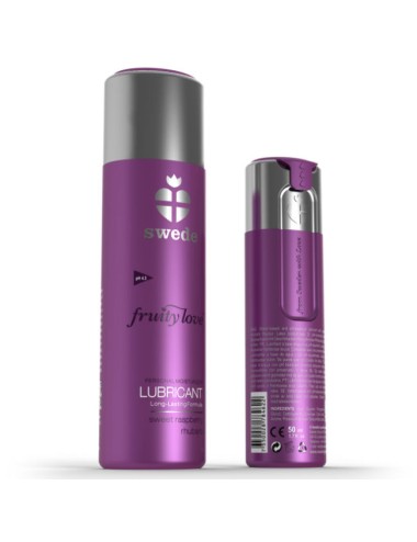 LUBRIFICANTE SUECO FRUITY LOVE FRAMBOESA RUBARBO 100 ML