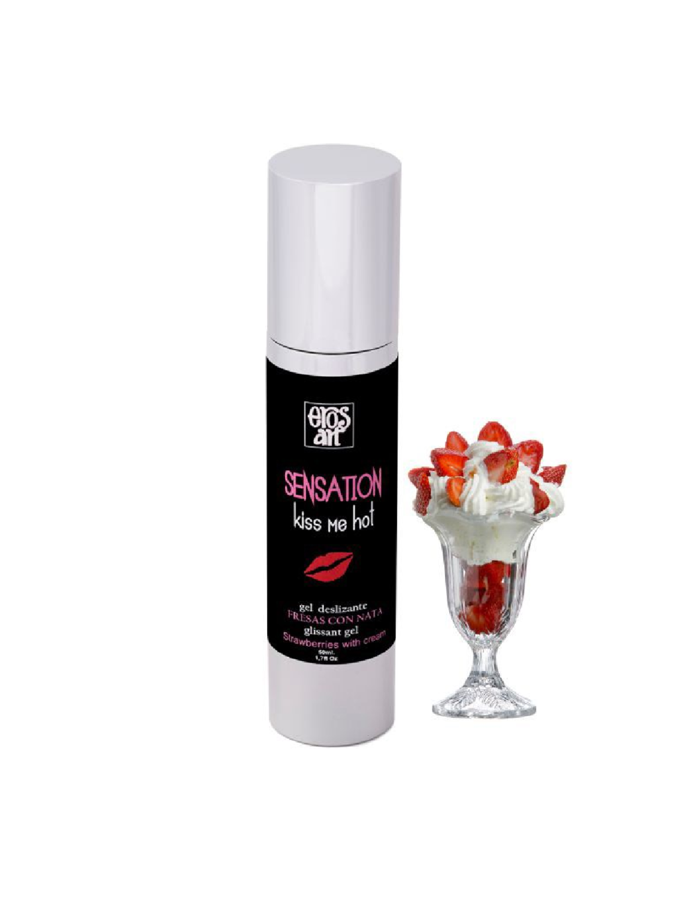 MORANGOS LUBRIFICANTE NATURAL DE SENSAÇÃO EROS COM CREME 50ML MORANGOS LUBRIFICANTE NATURAL DE SENSAÇÃO EROS COM CREME 50ML