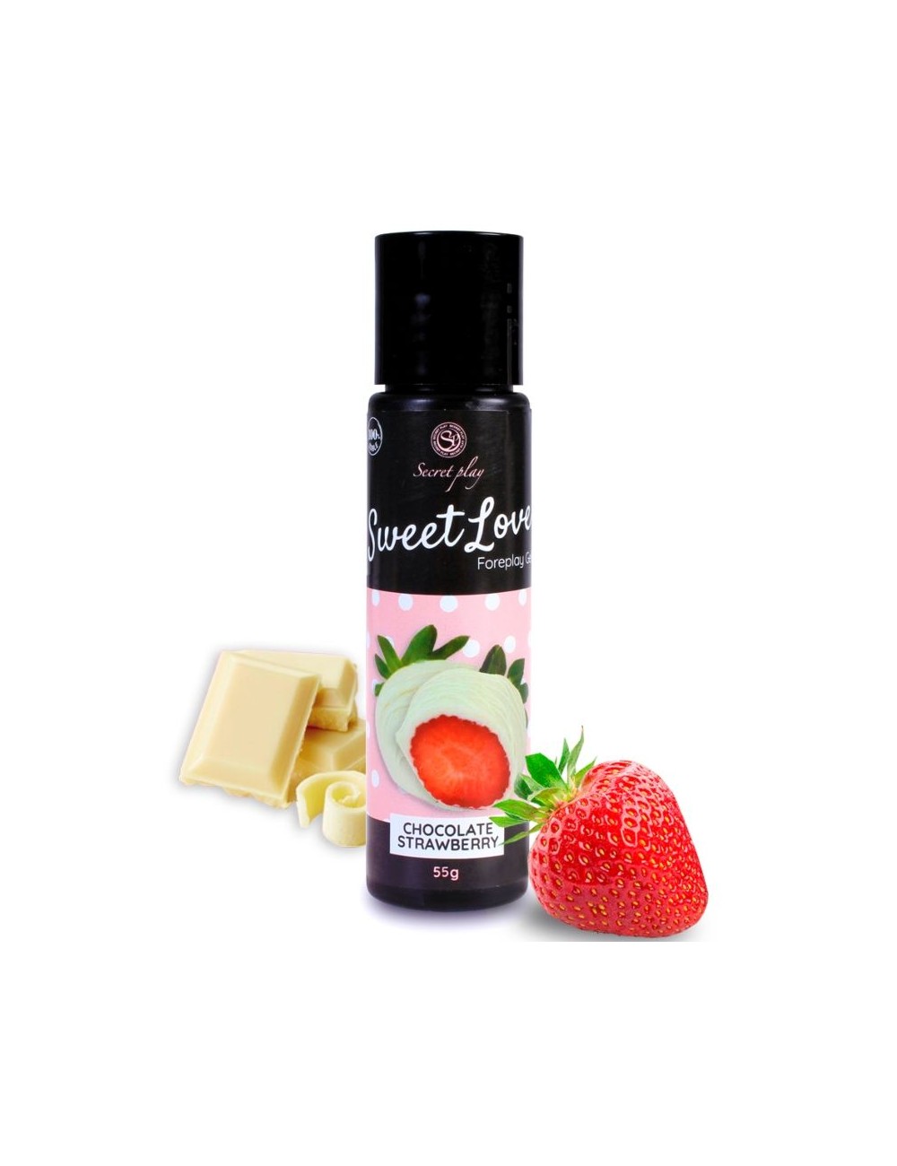 GEL SECRETPLAY DOCE AMOR MORANGO E CHOCOLATE BRANCO 60 ML GEL SECRETPLAY DOCE AMOR MORANGO E CHOCOLATE BRANCO 60 ML