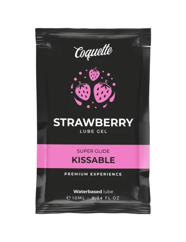 GEL LUBRIFICANTE COQUETTE CHIC DESIRE À BASE DE ÁGUA KISSABLE MORANGO 10 ML