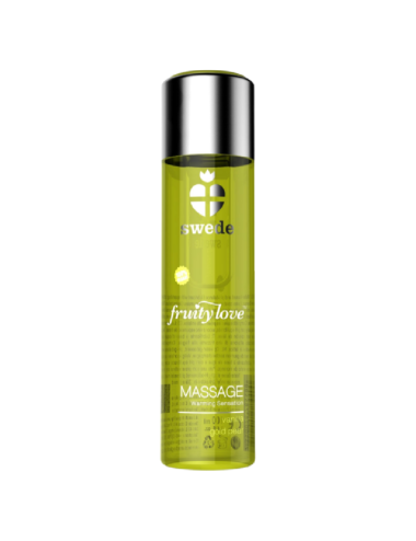 SUECO FRUITY LOVE EFEITO AQUECENTE ÓLEO DE MASSAGEM BAUNILHA E DOURADO PÊRA 120 ML.