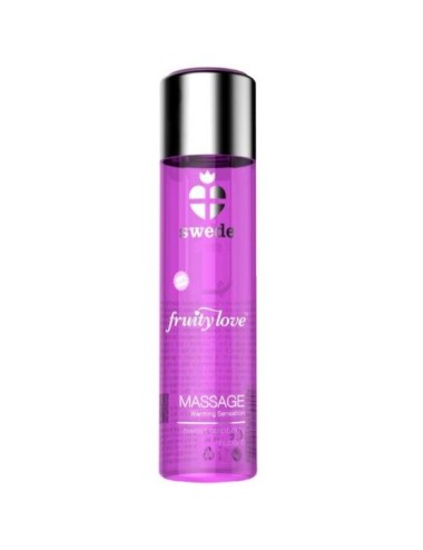 SUECO FRUITY LOVE EFEITO AQUECENTE ÓLEO DE MASSAGEM ROSA FRAMBOESA E RUIBARBO 60 ML.