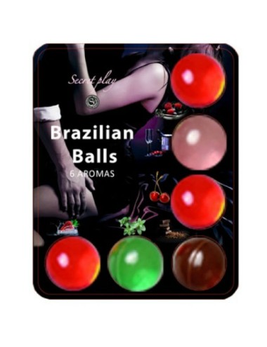 SECRETPLAY BRAZILLIAN BALLS LUBRIFICANTE HOT BALLS 6 UNIDADES