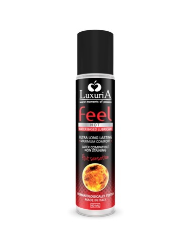 LUXURIA FEEL HOT SENSATION LUBRIFICANTE À BASE DE ÁGUA 60 ML