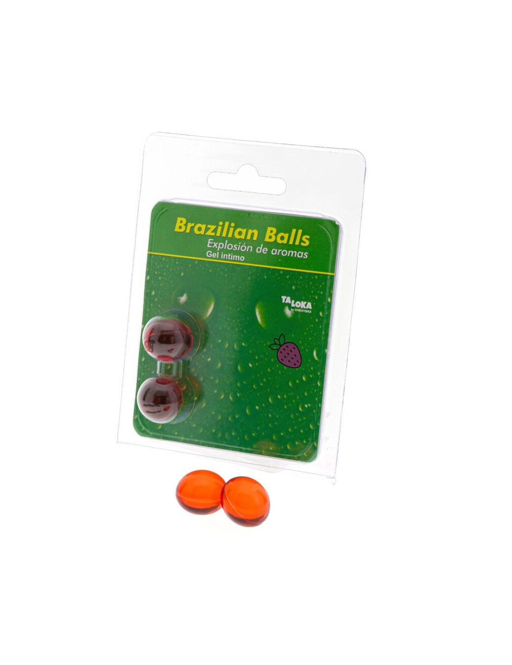 TALOKA - 2 BOLAS BRASILEIRAS MORANGO GEL ÍNTIMO TALOKA - 2 BOLAS BRASILEIRAS MORANGO GEL ÍNTIMO