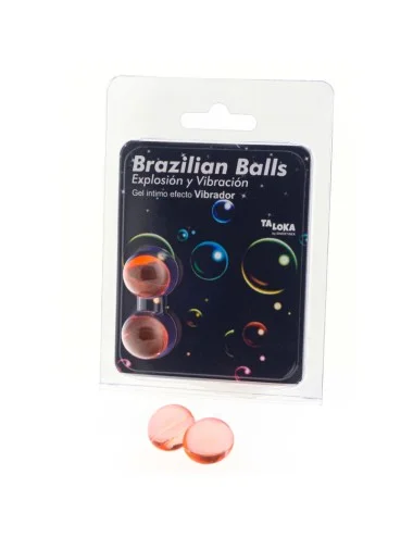 TALOKA - 2 BOLAS BRASILEIRAS EFEITO VIBRANTE GEL EMOCIONANTE