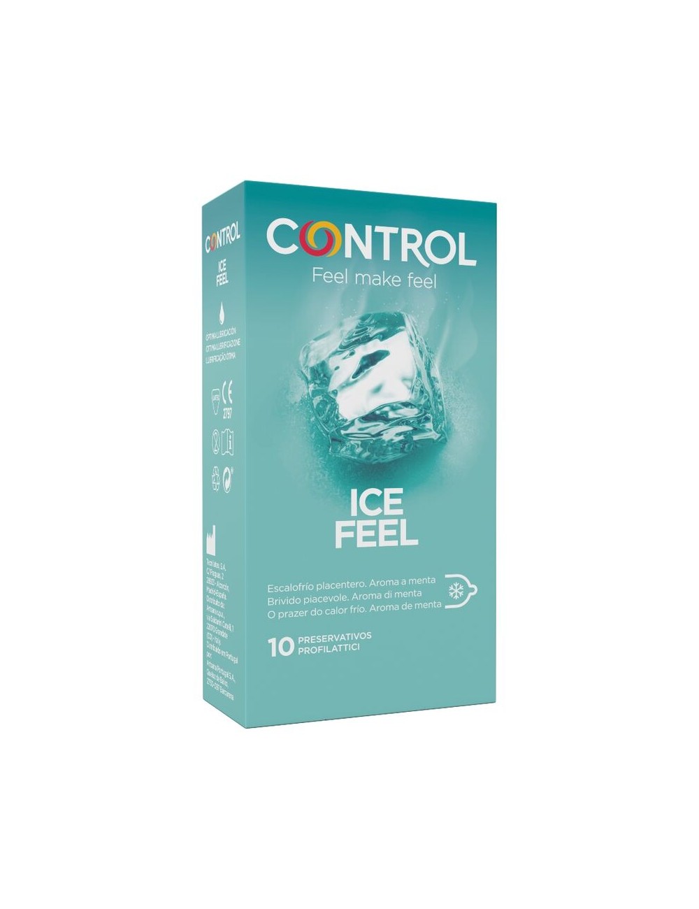 CONTROL ICE FEEL PRESERVATIVOS EFECTO FRIO 10 UNIDADES