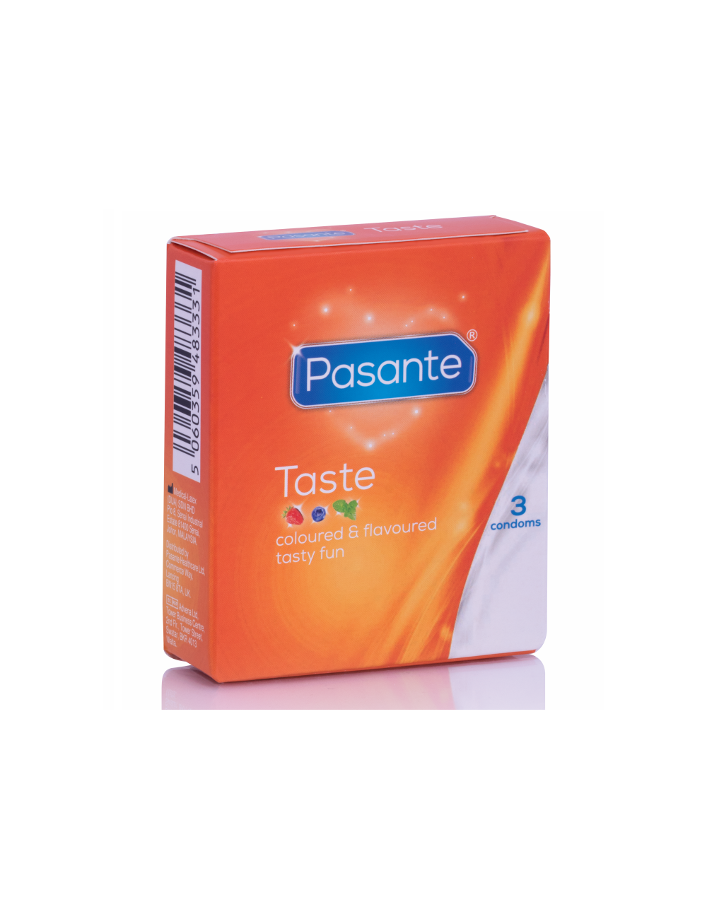 ATRAVÉS DE Preservativos SABORES 3 UNIDADES