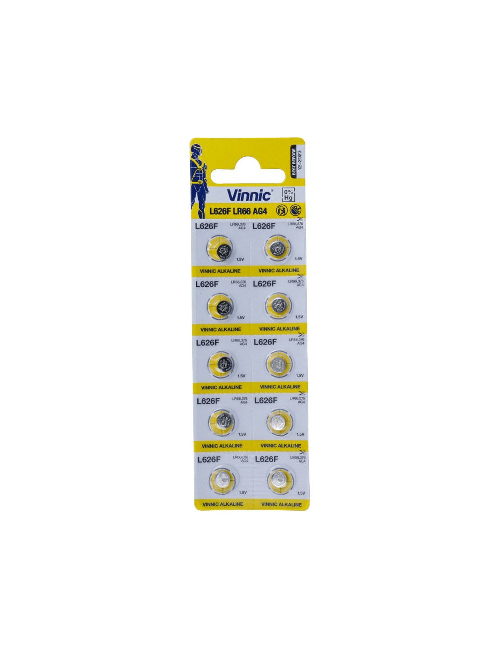 VINNIC LR66 (AG4) 10 BATERIAS VINNIC LR66 (AG4) 10 BATERIAS