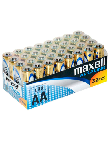 BATERIA MAXELL ALCALINA AA LR6 PACK * 32 UDS