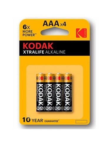 BATERIA ALCALINA KODAK XTRALIFE AAA LR03 * 4