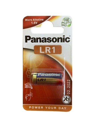 BATERIA ALCALINA PANASÔNICA LR1 1.5V BLISTER 1 UNIDADE