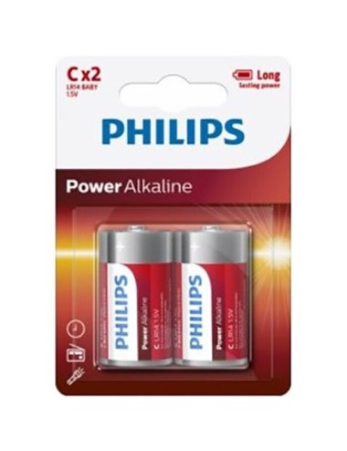 PHILIPS POWER ALKALINE PILA C LR14 BLISTER * 2