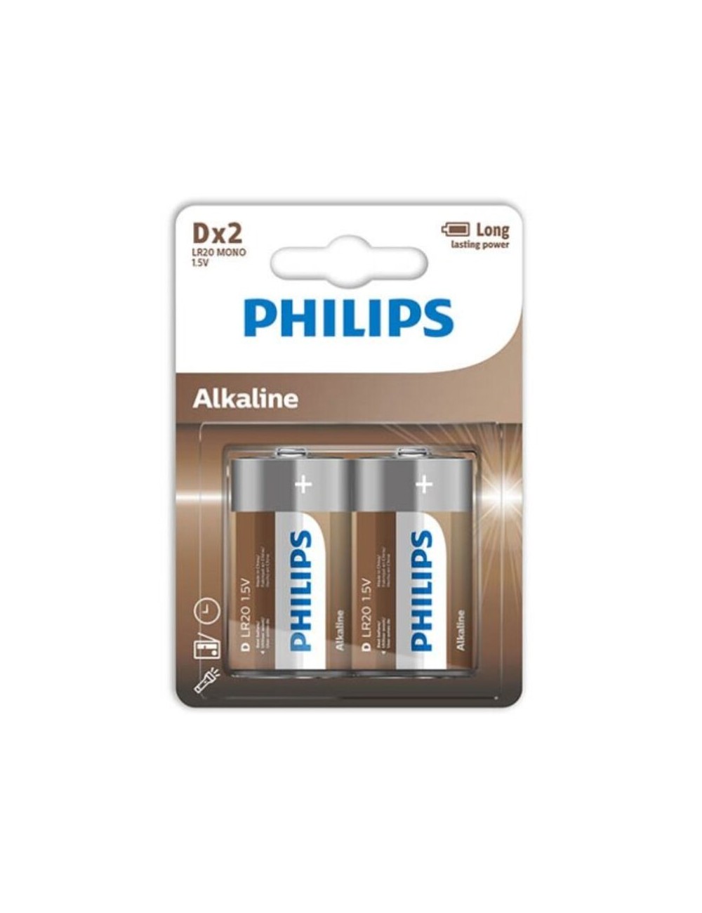 PHILIPS ALKALINE PILA D LR20 BLISTER*2 PHILIPS ALKALINE PILA D LR20 BLISTER*2