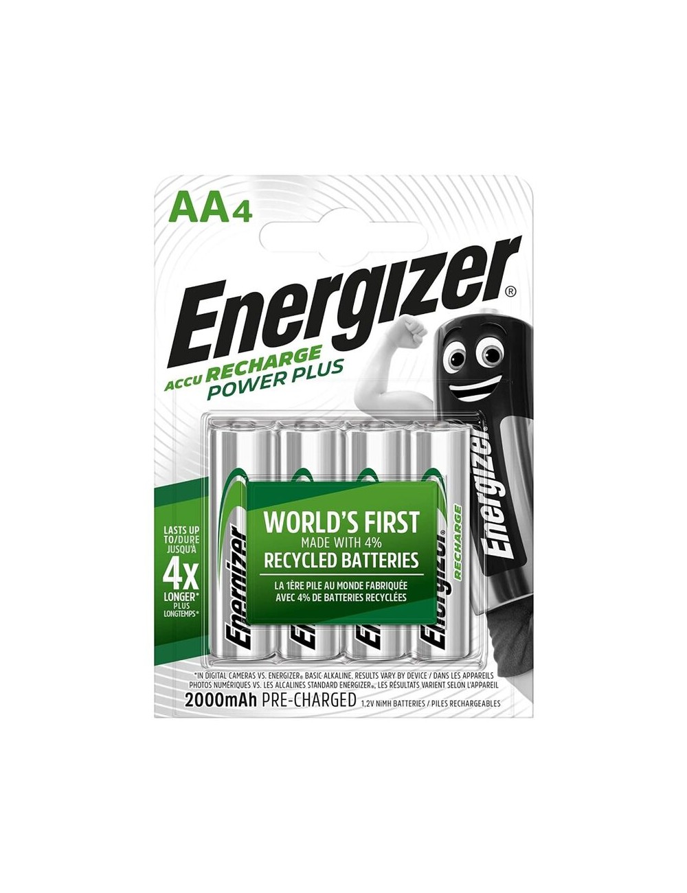 ENERGIZER PILAS RECARGABLES AA4 BLISTER 4 ENERGIZER PILAS RECARGABLES AA4 BLISTER 4