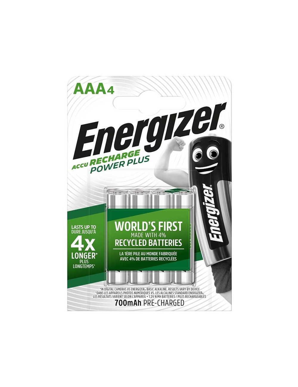 ENERGIZER PILAS RECARGABLES AAA4 BLISTER 4 ENERGIZER PILAS RECARGABLES AAA4 BLISTER 4