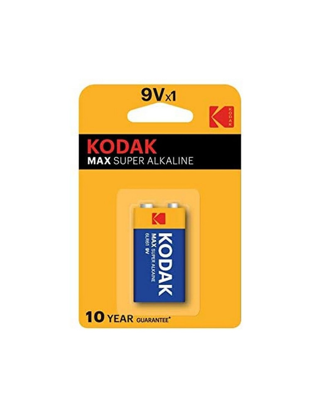 BATERIA ALCALINA KODAK MAX 9V LR61 BATERIA ALCALINA KODAK MAX 9V LR61