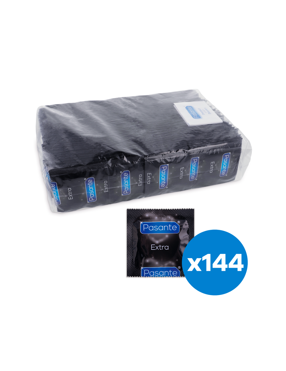 PASANTE CONDOMS EXTRA 144 UNIDADES PASANTE CONDOMS EXTRA 144 UNIDADES