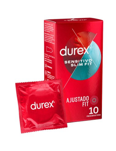 DUREX SENSITIVO SLIM FIT 10 UNIDADES