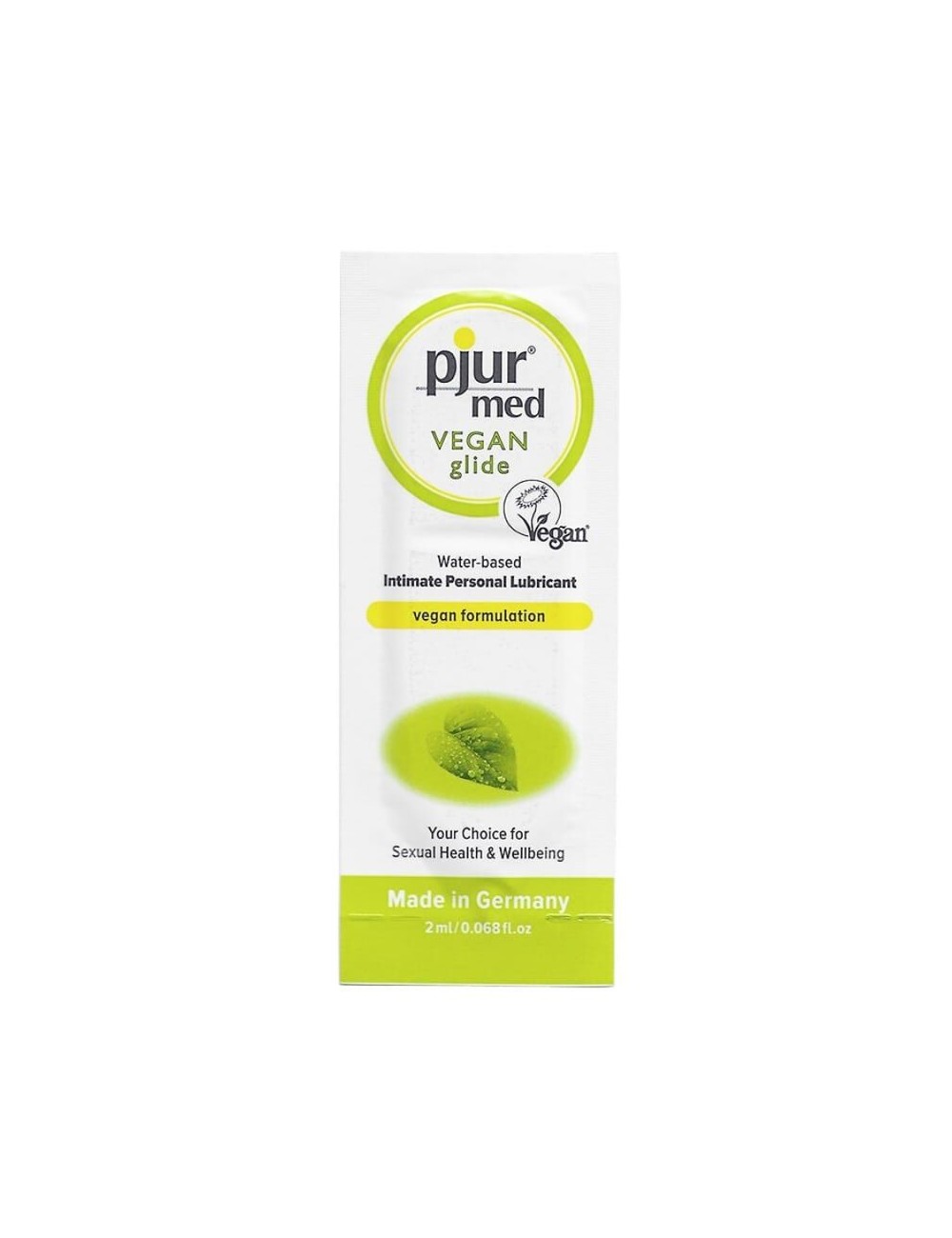 LUBRIFICANTE À BASE DE ÁGUA PJUR MED VEGAN GLIDE 2 ML