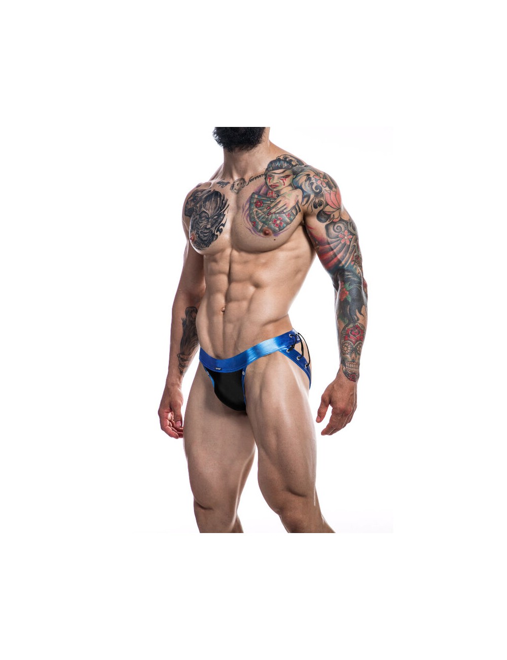 CUT4MEN - JOCKSTRAP DESIRE BLUE COURO XL CUT4MEN - JOCKSTRAP DESIRE BLUE COURO XL