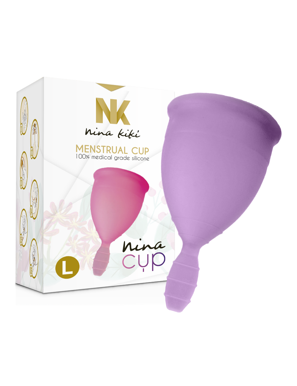 NINA CUP MENSTRUAL CUP TAMANHO L LILAC