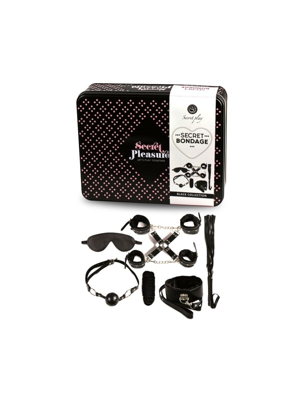 SECRET PLAY BDSM SET 8PCS NEGRO SECRET PLAY BDSM SET 8PCS NEGRO