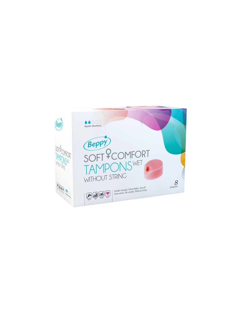 BEPPY SOFT COMFORT TAMPONS WET 8 UNITS