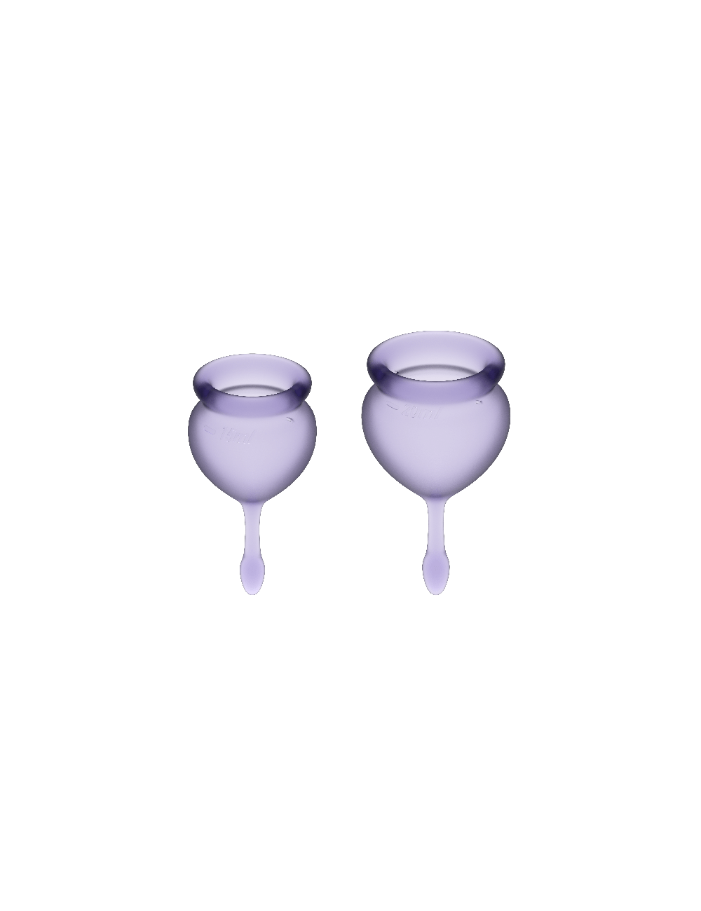 SATISFYER SENTIR BOM MENSTRUAL CUP ROXO 15 + 20ML