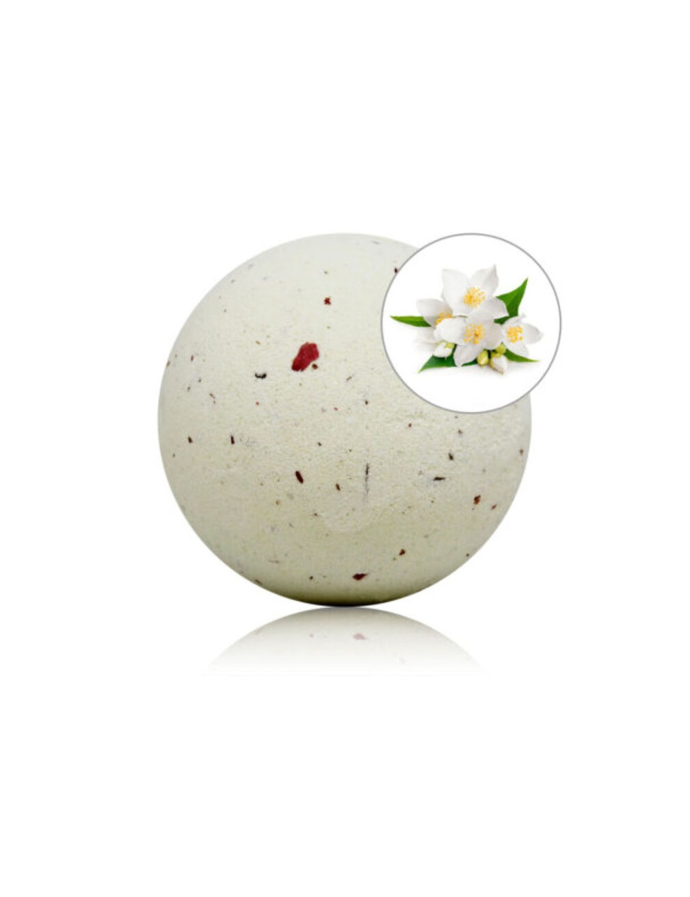 TALOKA - BOMBA DE BANHO PERFUME DE JASMIM COM PÉTALAS DE ROSA