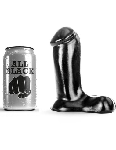 ALL BLACK DILDO REALISTIC 14 CM