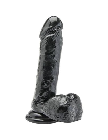 CAIA NA REAL - DILDO 18 CM COM BOLAS PRETAS