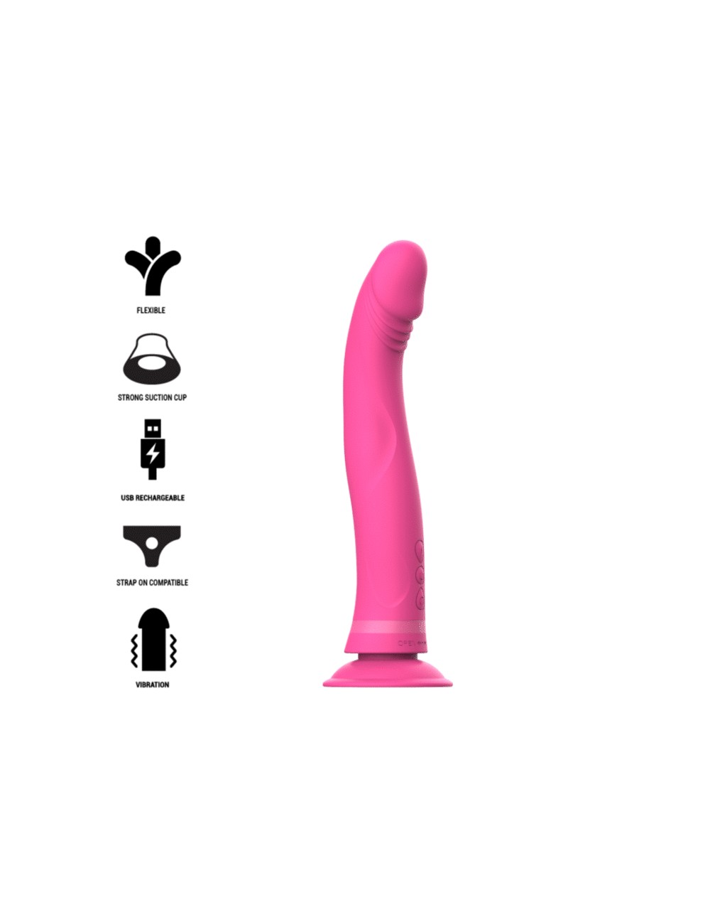 INTENSE - MICHELANGELO DILDO VIBRATOR SILICONE PINK INTENSE - MICHELANGELO DILDO VIBRATOR SILICONE PINK