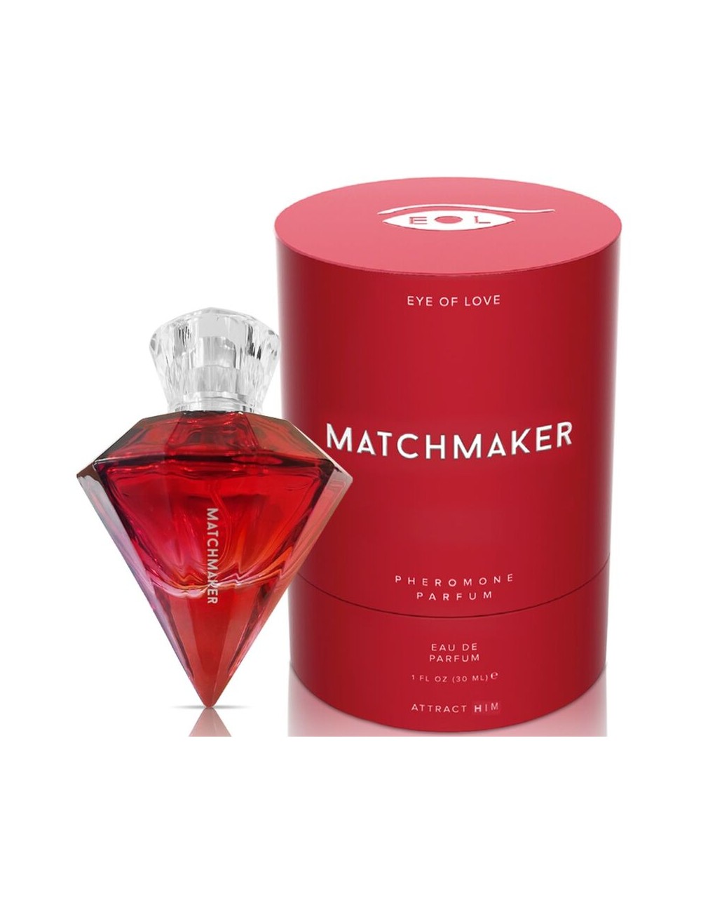 EYE OF LOVE - PERFUME DE FEROMÔNIO DE DIAMANTE VERMELHO MATCHMAKER ATTRACT HIM 30ML