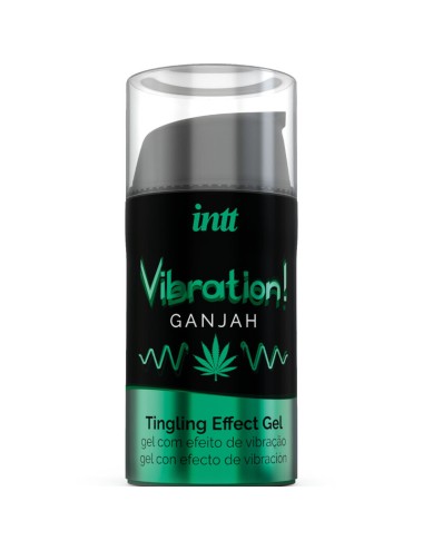 INTT - PODEROSO ESTIMULANTE ÍNTIMO GEL VIBRANTE LÍQUIDO CANNABIS 15ML