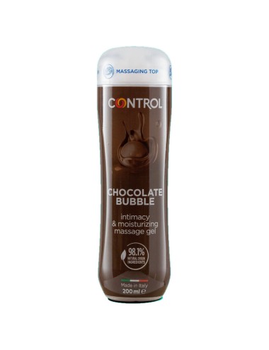 GEL DE MASSAGEM CONTROL 3 EM 1 BOLHA DE CHOCOLATE 200 ML