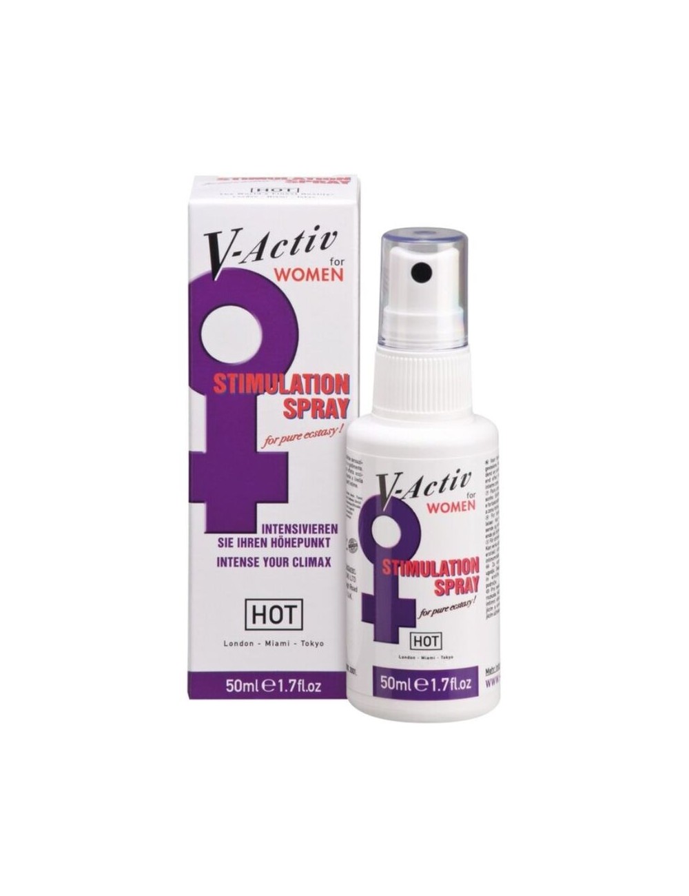 HOT - V-ACTIV PENIS POWER SPRAY FEMININO 50ML