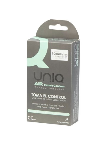 UNIQ AIR SEM LÁTEX CONDOMÍNIO FEMININO 3 UNIDADES