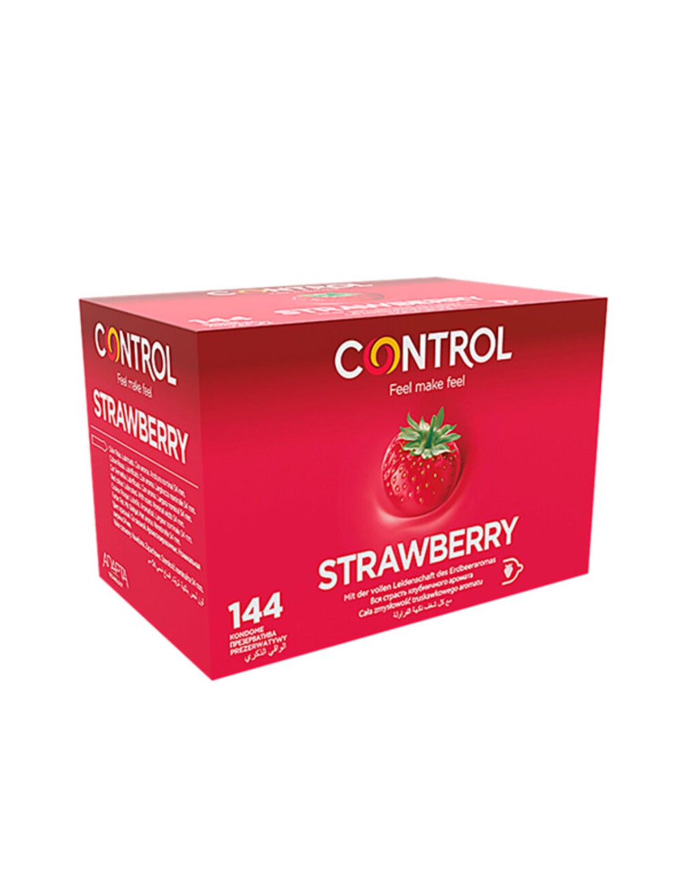 PRESERVATIVOS DE MORANGO CONTROL ADAPTA 144 UNIDADES