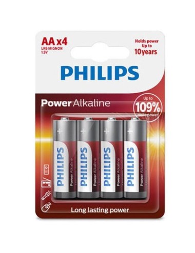 BATERIA ALCALINA DA PHILIPS POWER AA LR6 * 4