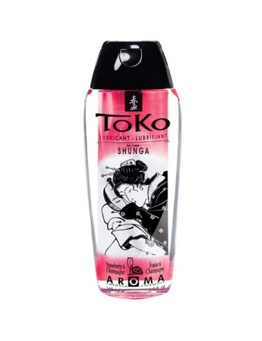 SHUNGA TOKO AROMA LUBRIFICANTE MORANGO E CHAMPANHE