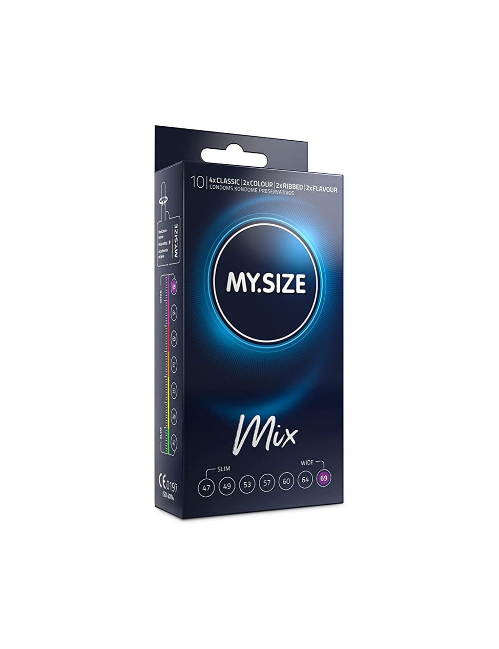 Preservativos MY SIZE MIX 69 MM 10 UNIDADES Preservativos MY SIZE MIX 69 MM 10 UNIDADES