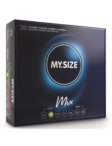 Preservativos MY SIZE MIX 49 MM 28 UNIDADES