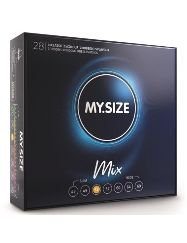 Preservativos MY SIZE MIX 53 MM 28 UNIDADES
