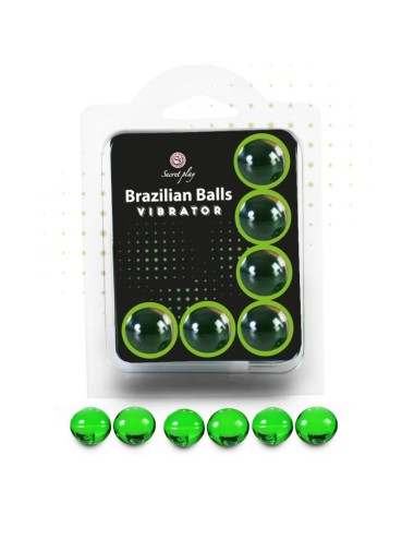 SECRETPLAY CONJUNTO 6 BOLAS BRASILEIRAS VIBRADOR