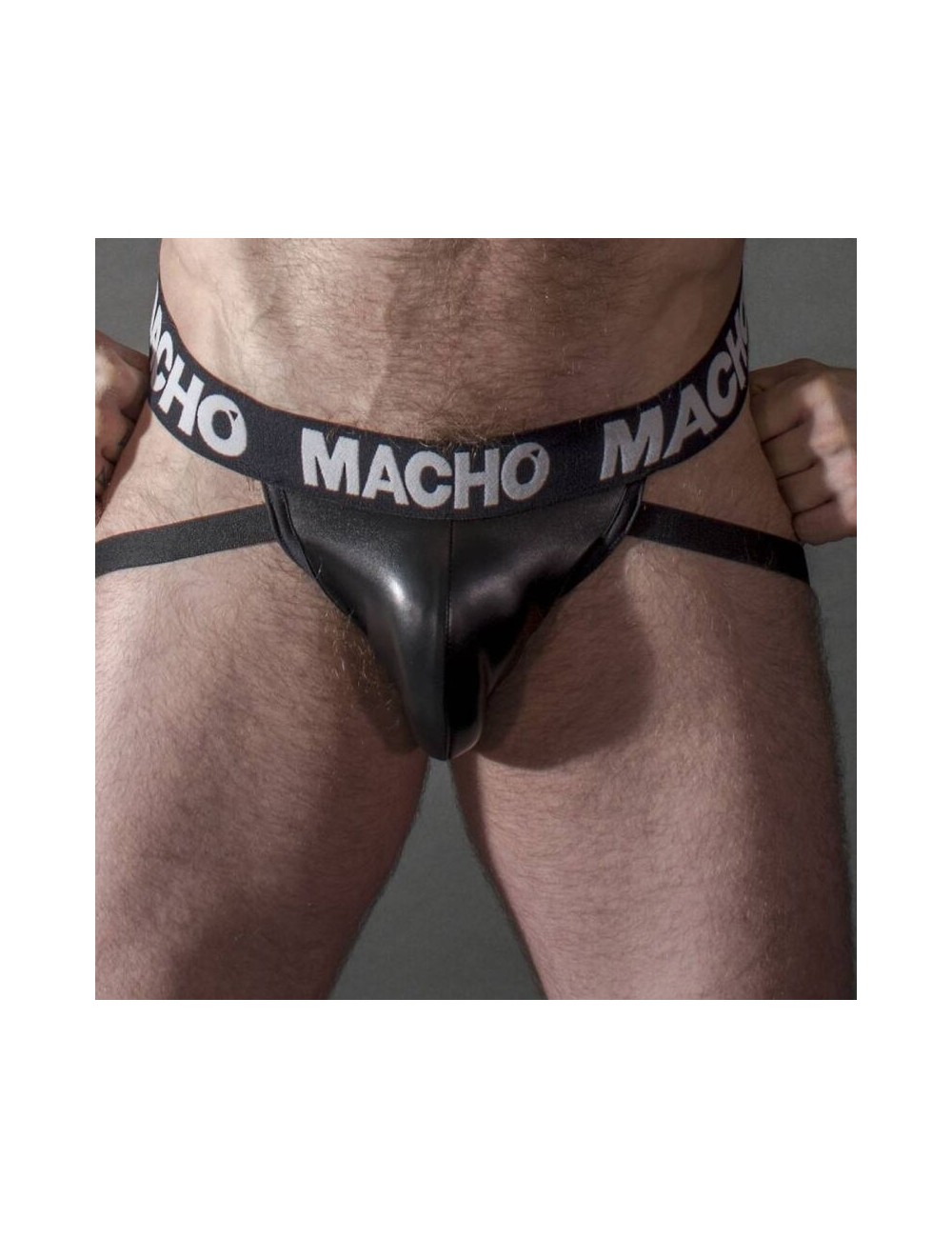 MACHO - MX25NC JOCK PRETO COURO M