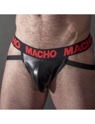 MACHO - MX25RC JOCK VERMELHO COURO M